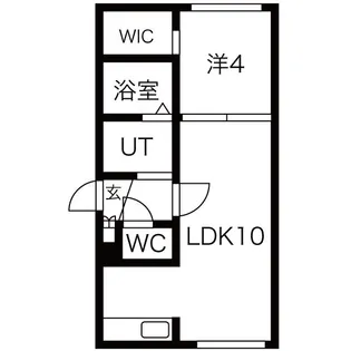 1LDKの間取り画像