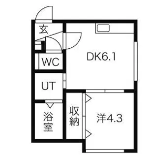 Blanc Noir Muse'e【2階】の間取り