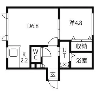 フェリーチェ北30条【403号室】の間取り