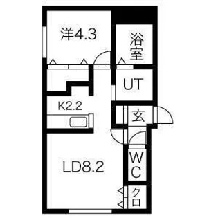 Parente N18 (パレンテN18)【1階】の間取り