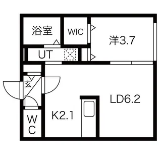 PURE GOLD(ピュアゴールド)【3階】の間取り