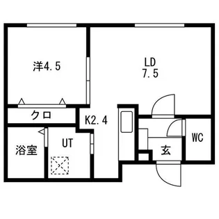 ラグランジュ東札幌【1階】の間取り