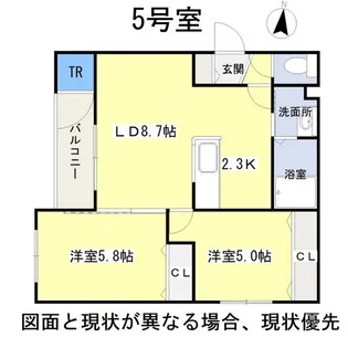 La Causa N18(ラコーザN18)【4階】の間取り