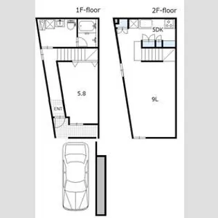 Blessing ドムス宮の森【E号室】の間取り