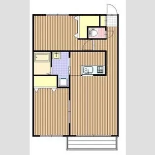 ワールドイン清田Ⅰ【102号室】の間取り