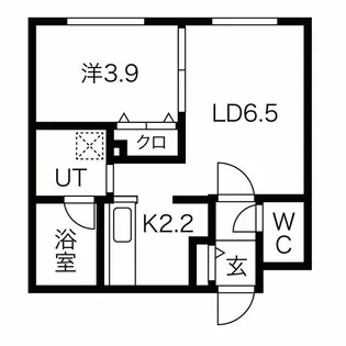 FIRST LEBEN月寒(ファーストレーベン)【4階】の間取り