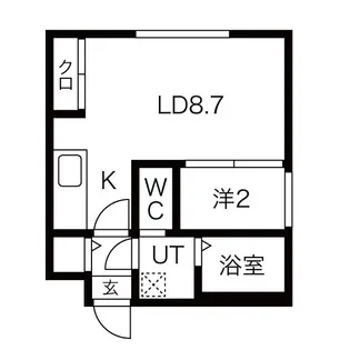グリシーヌ南5条【5階】の間取り