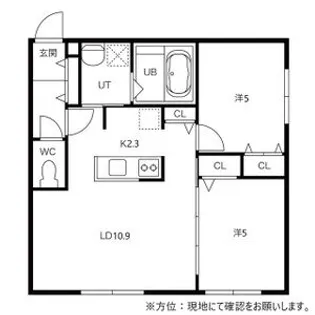 VILLETTA札幌(ヴィレッタ札幌)【103号室】の間取り