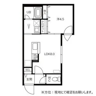 グランドサクセス北6条【3階】の間取り