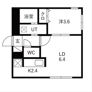 グランパーク札幌北【5階】の間取り