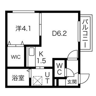 COSK美園(コスク美園)【2階】の間取り