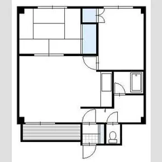 コーポラス河合【303号室】の間取り