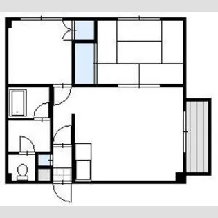 コーポラス河合【406号室】の間取り