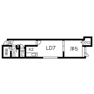 ユートーン【106号室】の間取り