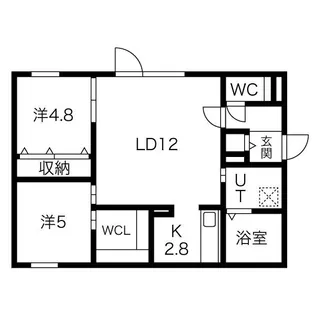 ブルーイング本町【205号室】の間取り