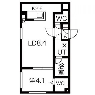 ULUCUS(ウルクス)【4階】の間取り