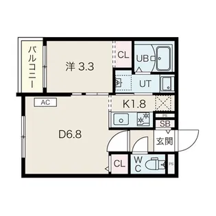 アンフィリット東札幌【405号室】の間取り