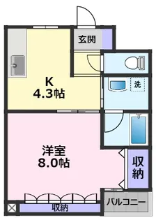 ピュアビル(三河安城)【5階】の間取り