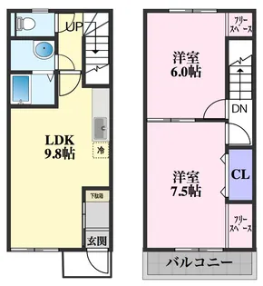 ハーミテージ,S【101号室】の間取り