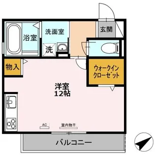 CHIARA【2階】の間取り