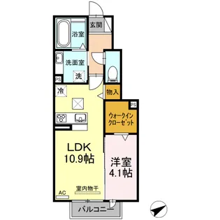 ヴィラ・クオーレⅡ A【1階】の間取り