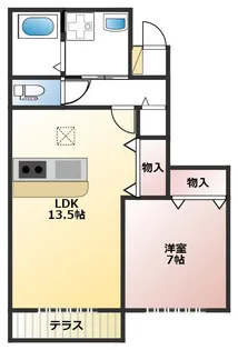 S&EⅡ A棟【1階】の間取り