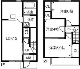ノースフィールド【103号室】の間取り