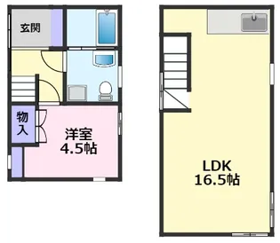 コージースクエア【B号室】の間取り