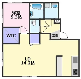 ドミールN【2-E号室】の間取り