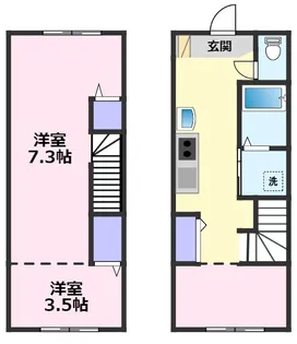 サンルミエール【106号室】の間取り
