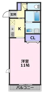 ティーワン緑町【4階】の間取り