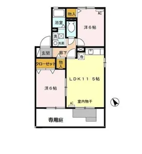 メゾン・セジュール【1階】の間取り