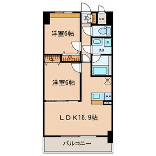 Casa GRIGIO【7階】の間取り