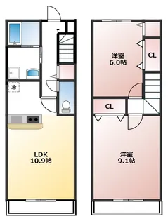 Casa Mar GrandeⅡ【C号室】の間取り