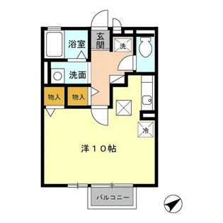 セジュール南町【1階】の間取り