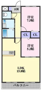 クリスタルステージ【3階】の間取り