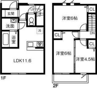 コンフォール一色の間取り