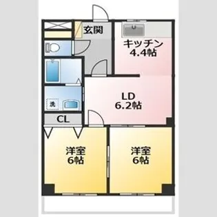 リアルコンフォート【105号室】の間取り