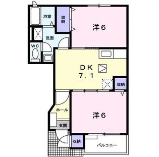 セポージャ徳永Ⅰ番館【1階】の間取り