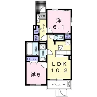 ウッズ・ホームⅢ【1階】の間取り