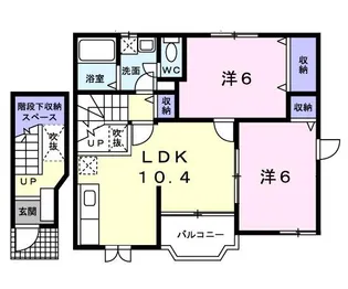 エクセラン M【2階】の間取り