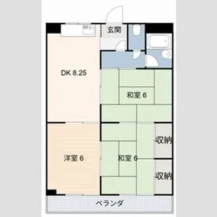 グランドビル永吉【3階】の間取り