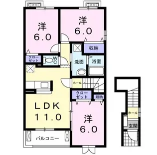 サンシャイン【2階】の間取り
