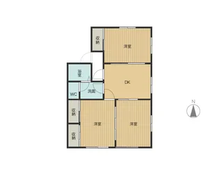 コートビレジⅡ【101号室】の間取り