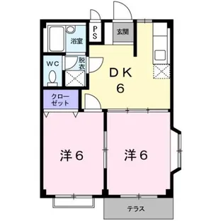 ハイツゆたか【1階】の間取り
