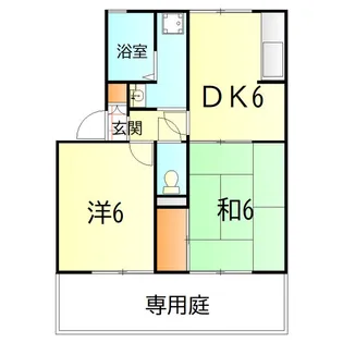 ロワイヤルセジュールC棟【101号室】の間取り