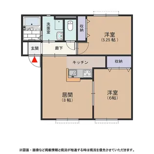 サンビレッヂさくら B【102号室号室】の間取り