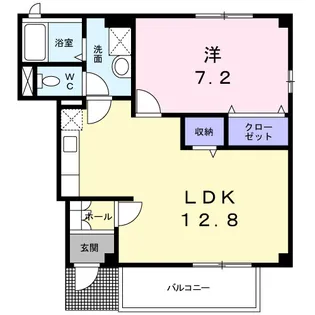 ドエル石ナ曽根【1階】の間取り