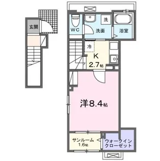 ネオ・クレマチス【2階】の間取り