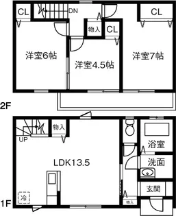 メゾネットファーム前野【103号室】の間取り